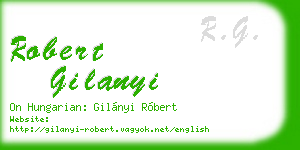 robert gilanyi business card
